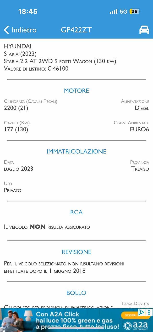 Hyundai STARIA 2.2 AT 2WD 9 posti Wagon