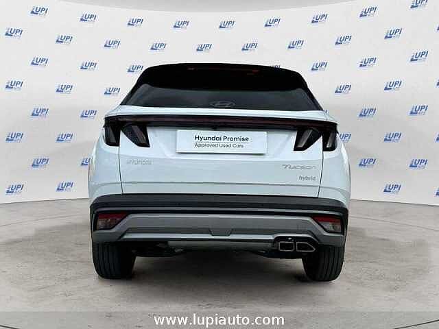 Hyundai TUCSON 1.6 HEV 2wd 239cv Dark Line Auto Bianco