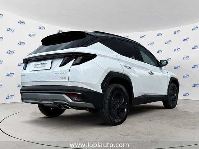 Hyundai TUCSON 1.6 HEV 2wd 239cv Dark Line Auto Bianco